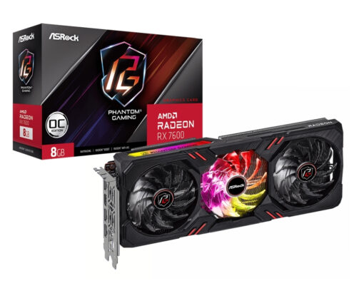 ASRock Radeon RX 7600 8GB Phantom Gaming OC