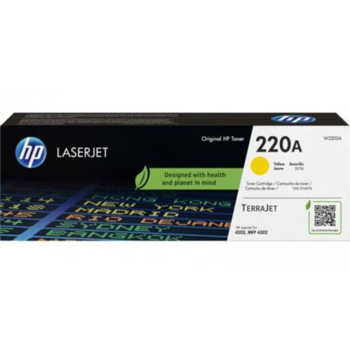 HP 220a Γνήσιο Toner Laser Εκτυπωτή Κίτρινο 1800 Σελίδων (W2202A)