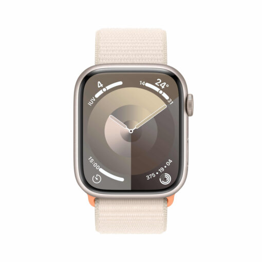 Apple Watch Series 9 Cellular 45mm Starlight με Starlight Sport Loop