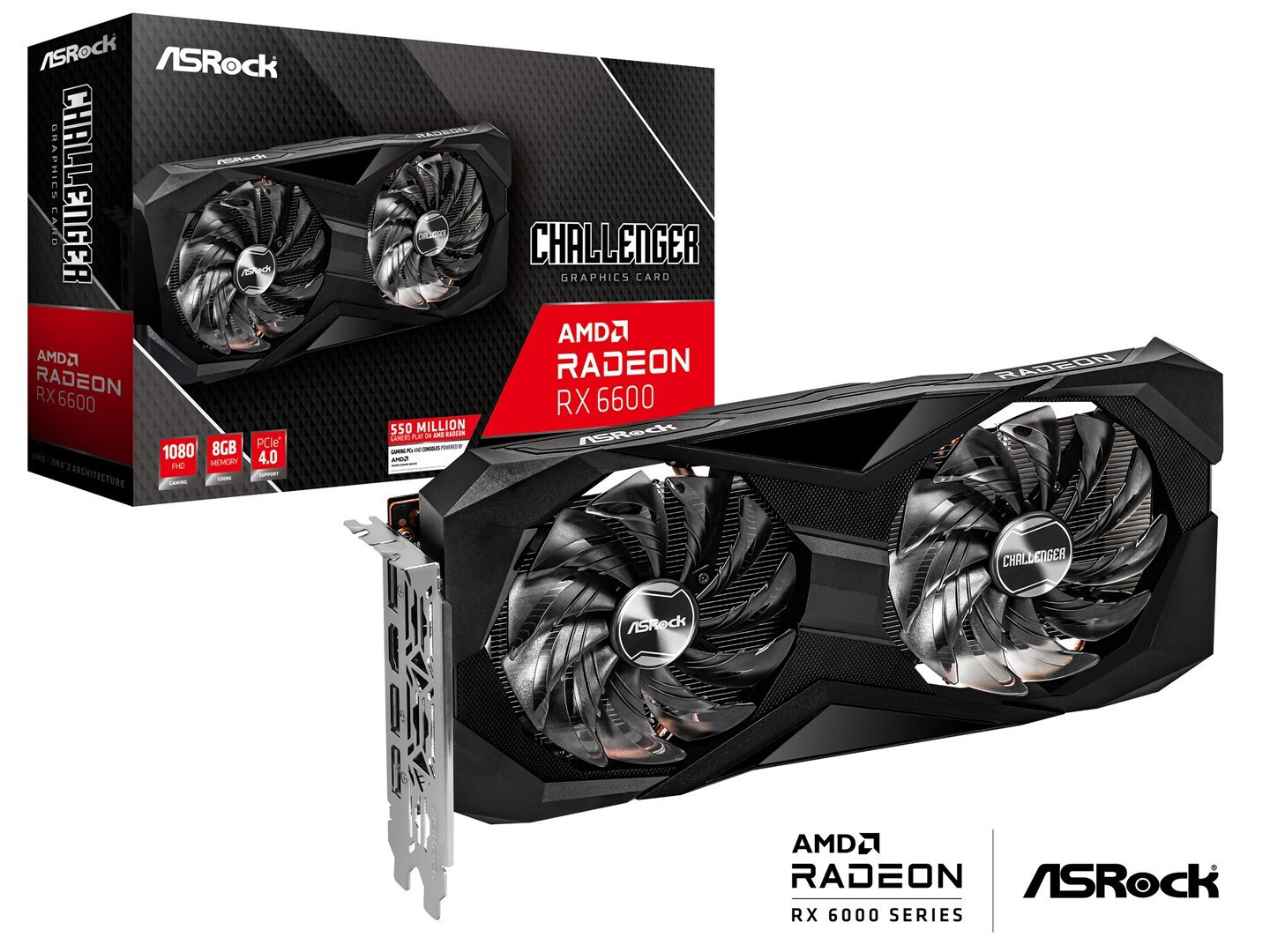 ASRock Radeon RX 6600 8GB Challenger D