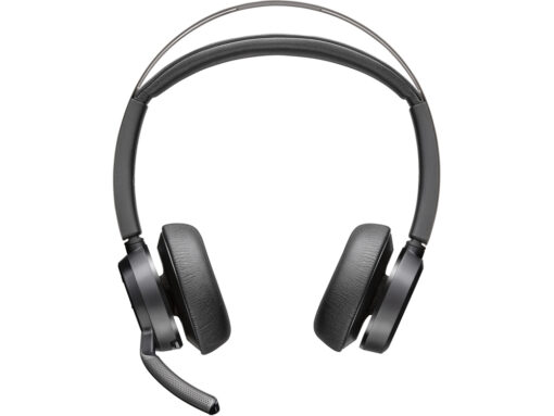 Poly Voyager Focus 2 MS Teams Ασύρματα On Ear Multimedia Ακουστικά με μικρόφωνο και σύνδεση Bluetooth / USB-A