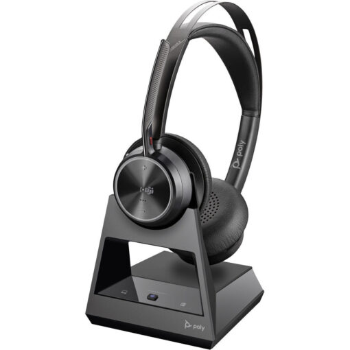 Poly Voyager Focus 2-M Ασύρματα On Ear Multimedia Ακουστικά με μικρόφωνο και σύνδεση Bluetooth