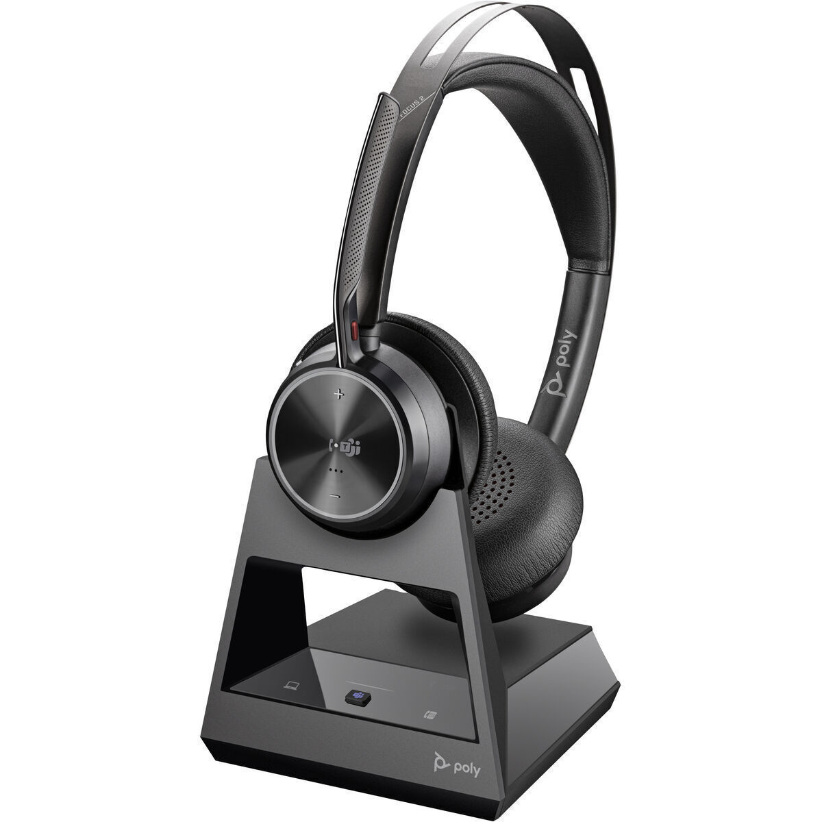Poly Voyager Focus 2-M Ασύρματα On Ear Multimedia Ακουστικά με μικρόφωνο και σύνδεση Bluetooth