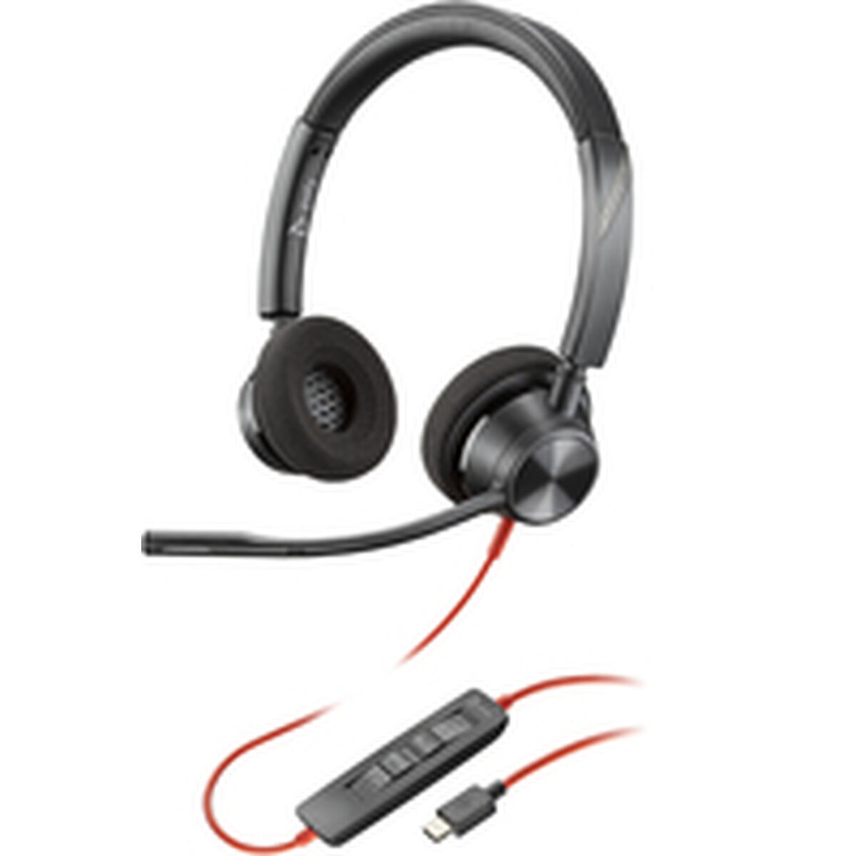 Poly Blackwire 3320 On Ear Multimedia Ακουστικά με μικρόφωνο και σύνδεση USB-C