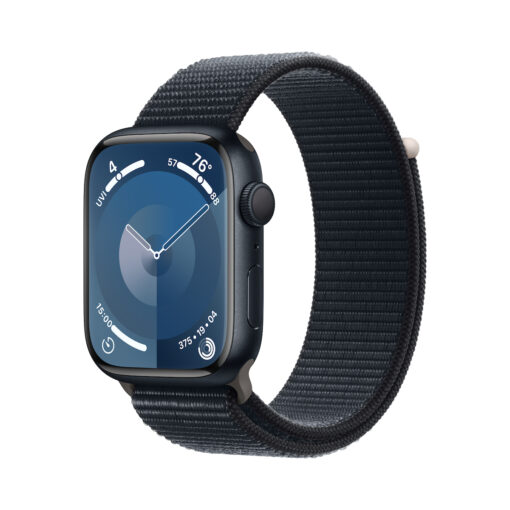 Apple Watch Series 9 45mm Midnight με Midnight Sport Loop (M/L)