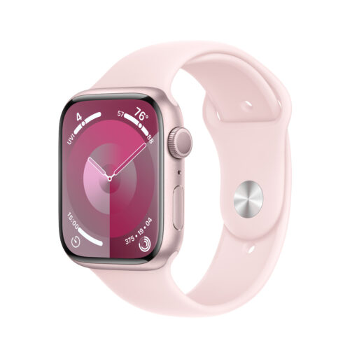 Apple Watch Series 9 45mm Pink με Light Pink Sport Band (M/L)