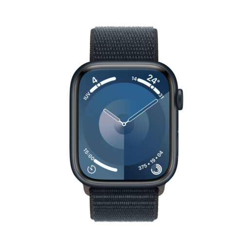 Apple Watch Series 9 Cellular 45mm Midnight με Midnight Sport Loop