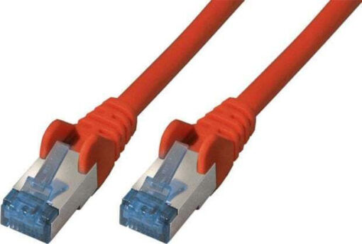 S/FTP Cat.6a Καλώδιο Δικτύου Ethernet 0.5m Κόκκινο 1τμχ