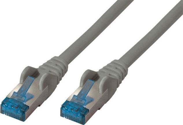 S/FTP Cat.6a Καλώδιο Δικτύου Ethernet 0.5m Γκρι 1τμχ