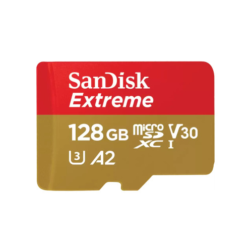 Sandisk Extreme microSDXC 128GB Class 10 U3 V30 A2 UHS-I
