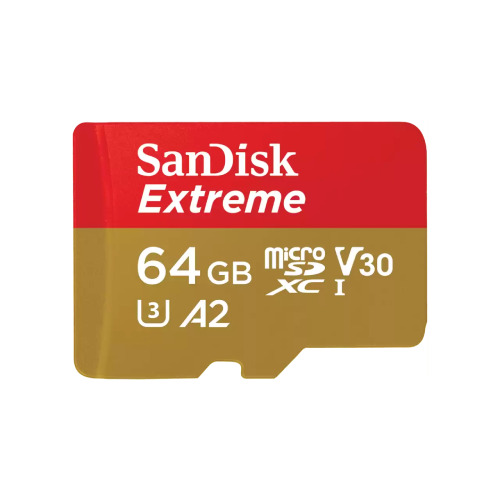 Sandisk Extreme microSDXC 64GB Class 10 U3 V30 A2 UHS-I