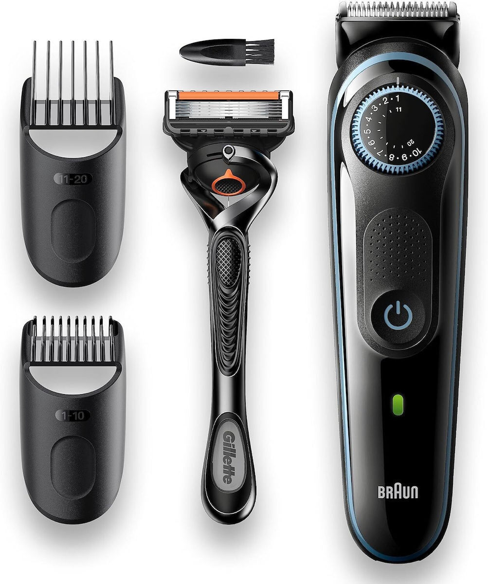 Braun Beard Trimmer 3 Σετ Κουρευτικής Μηχανής Black/Blue BT3240