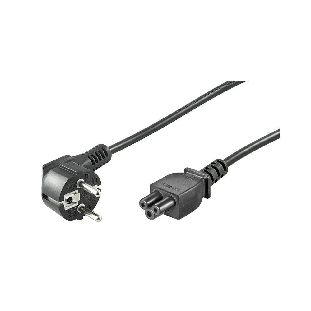 Strom Kaltgerätekabel Schuko - IEC C13 Cable 1.8m Μαύρο (GM-501786)