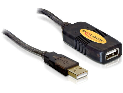 DeLock USB 2.0 Cable USB-A male - USB-A female Μαύρο 10m 82446