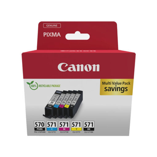 Canon Pgi-570/cli-571 Γνήσιο Μελάνι Εκτυπωτή InkJet Κυανό (0372C006)