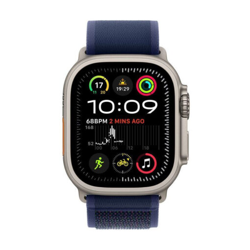 Apple Watch Ultra 2 2024 49mm Natural με Blue Trail Loop (S/M)