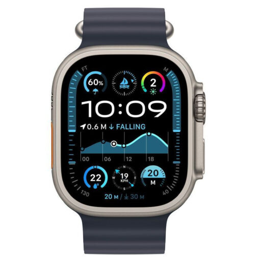 Apple Watch Ultra 2 2024 49mm Natural με Navy Ocean Band