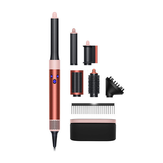 Dyson Ηλεκτρική Βούρτσα HS05 Airwrap Complete Long με Αέρα με Περιστρεφόμενη Κεφαλή για Ίσιωμα και Μπούκλες 1300W Strawberry Bronze/blush Pink