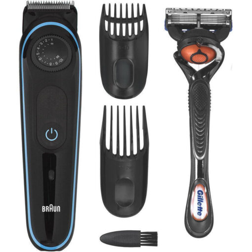 Braun Beard Trimmer 3 Σετ Κουρευτικής Μηχανής Black/Blue BT3240 - Image 4