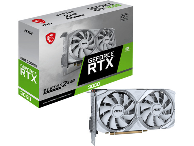 MSI GeForce RTX 3050 8GB Ventus 2X XS OC White