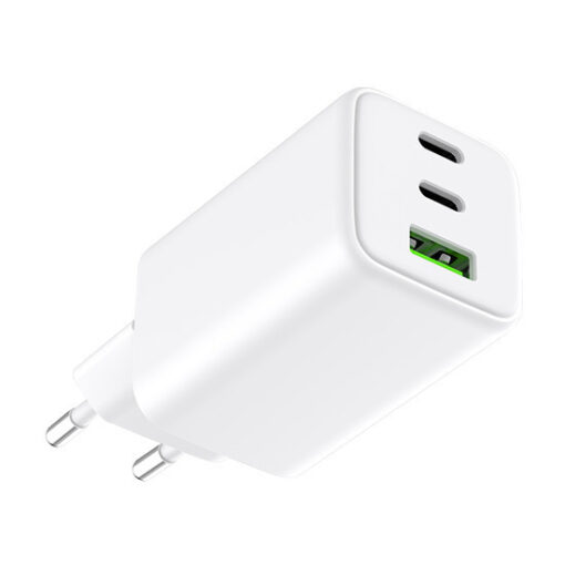 Alkaya Φορτιστής Χωρίς Καλώδιο με Θύρα USB-A και 2 Θύρες USB-C 65W Λευκός