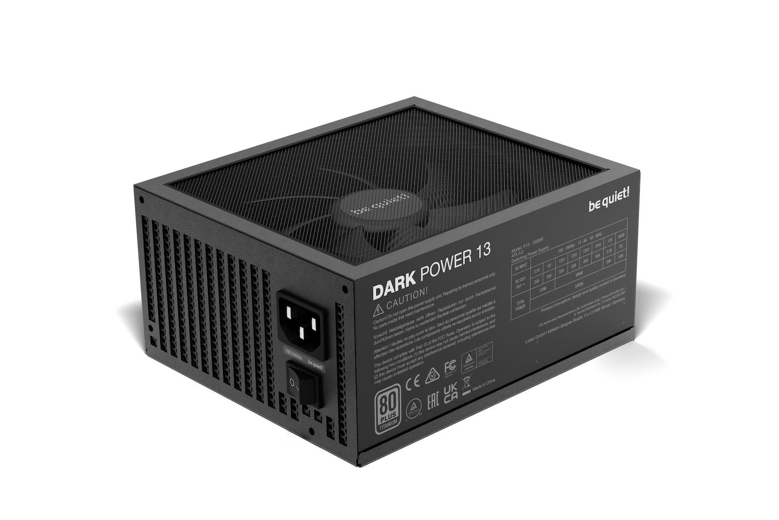 Be Quiet Dark Power 13 1000W Full Modular 80 Plus Titanium