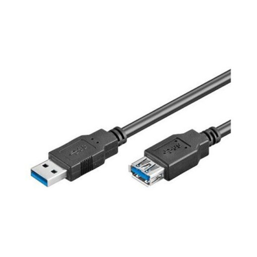 USB 3.0 Cable USB-A male - USB-B female Μαύρο 1.8m 77132