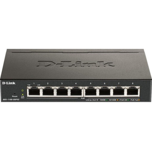 D-Link DGS-1100-08PV2 v2 Managed L2 PoE+