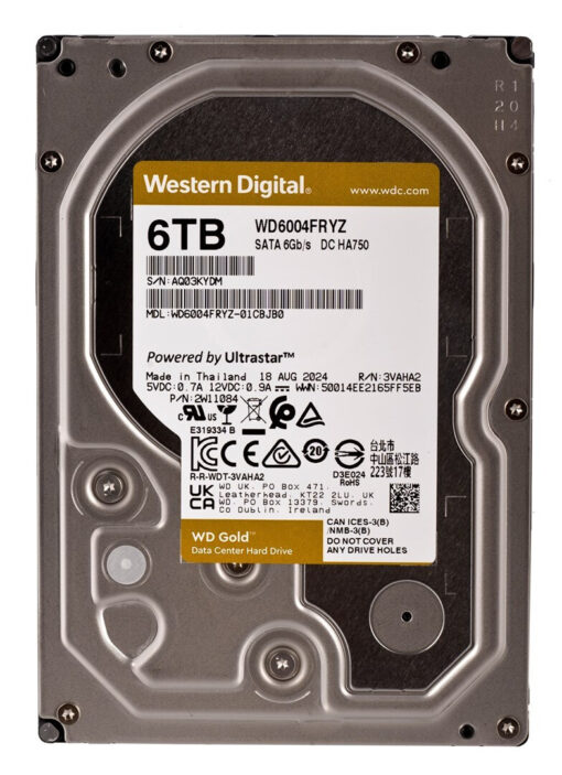 Western Digital Gold 6TB 3.5" 7200rpm WD6004FRYZ - Image 4