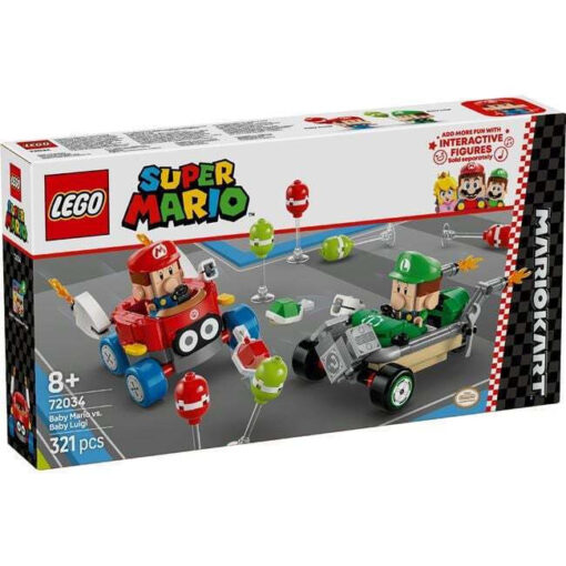 Lego Mario Kart Baby Mario vs. Baby Luigi