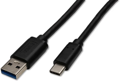 Captiva USB Type A - USB Type-C 1 m Black