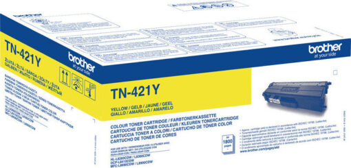 Brother TN-421Y Γνήσιο Toner Laser Εκτυπωτή Κίτρινο 1800 Σελίδων (TN-421Y) - Image 2