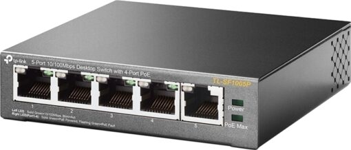 TP-LINK TL-SF1005P v1 Unmanaged L2 PoE - Image 3