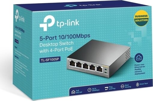 TP-LINK TL-SF1005P v1 Unmanaged L2 PoE - Image 5