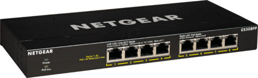 NetGear GS308PP Unmanaged L2 PoE+