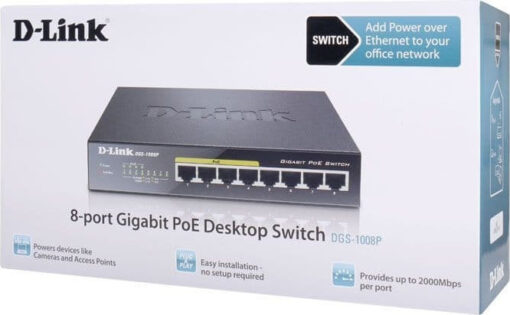 D-Link DGS-1008P Unmanaged L2 PoE