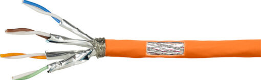 LogiLink S/FTP Cat.7 Καλώδιο Δικτύου Ethernet χωρίς ακροδέκτες 100m Πορτοκαλί