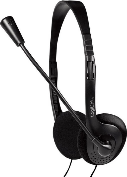 LogiLink On Ear Multimedia Ακουστικά με μικροφωνο και σύνδεση 3.5mm Jack - Image 2