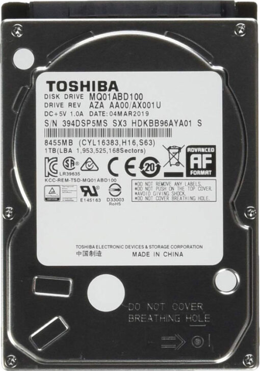Toshiba MQ04 1TB 2.5" 5400rpm MQ04ABF100 - Image 3