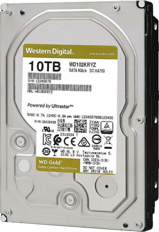 Western Digital Gold 10TB 3.5" 7200rpm WD102KRYZ - Image 3