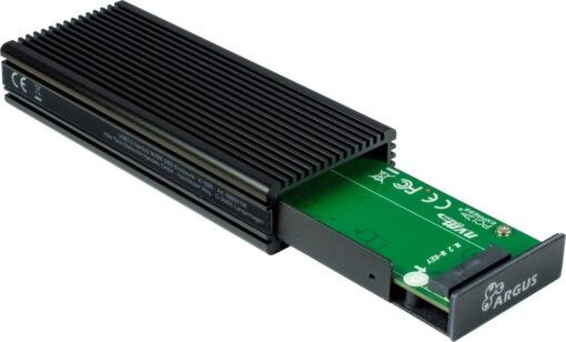 Inter-Tech Argus K-1685 Θήκη για Σκληρό Δίσκο M.2 PCI Express NVME με σύνδεση Type-C σε χρώμα - Image 2