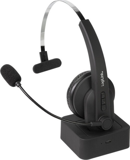 LogiLink Ασύρματα On Ear Multimedia Ακουστικά με μικροφωνο και σύνδεση Bluetooth - Image 3