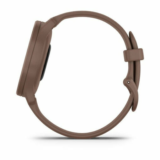 Garmin Vivomove Sport 40mm Cocoa Case and Silicone Band with Peach Gold Accents - Image 6
