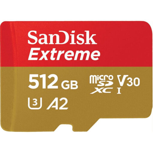 Sandisk Extreme microSDXC 512GB U3 V30 A2 UHS-I - Image 2