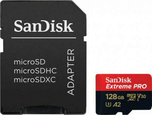 Sandisk Extreme Pro microSDXC 128GB Class 10 U3 V30 A2 UHS-I - Image 2