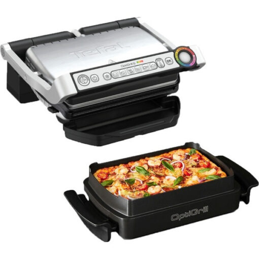 Tefal OptiGrill + 2000W για 2 Τοστ Γκρι