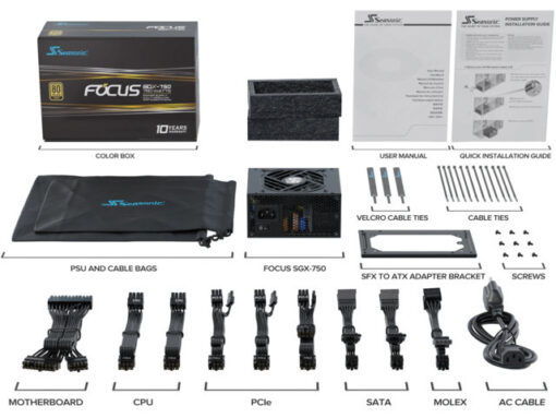 Seasonic Focus SGX 750 750W Full Modular 80 Plus Gold - Image 6
