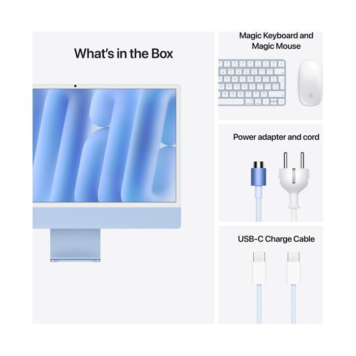 Apple iMac 24" 2024 (M4-8-Core/16GB/256GB/8-Core GPU) Blue GR - Image 5