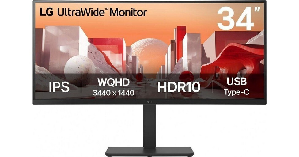 LG 34BA75QE-B 34" Ultrawide IPS HDR Curved QHD 3440x1440