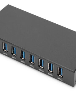 Digitus USB 3.0 Hub 8 Θυρών με σύνδεση USB-A και Εξωτερική Παροχή Ρεύματος